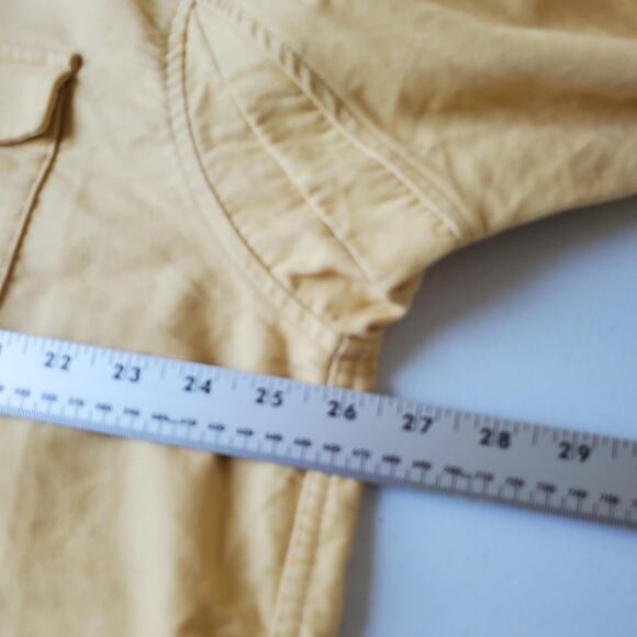 Duluth Trading Shirt Mens XLT Yellow Button Up Chamois Heavyweight Workwear - Picture 7 of 8